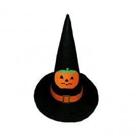Balkabağı Desenli Halloween Şapka - 1