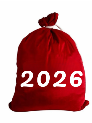 Baskılı Kadife Kumaş Noel Baba Çuvalı (50x75 cm), Noel Hediye Çuvalı - AnneeBakk