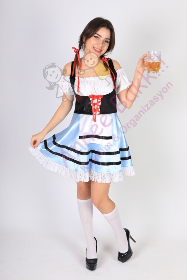 Bavyera Alman Kadın Kostümü, Alman Oktoberfest Mini Kadın Elbise, Hızlı Kargo - 1