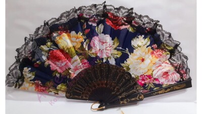 Çiçek Desenli Yelpaze, Serinletici ve Şık Görünümlü Yelpaze, Hızlı Kargo - AnneeBakk