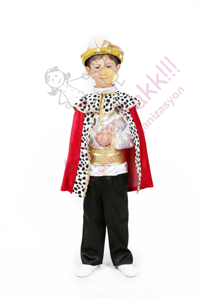 Çocuklara Özel Kral Kostümü, Kral Çocuk Kıyafeti, Masalsı Kostümler