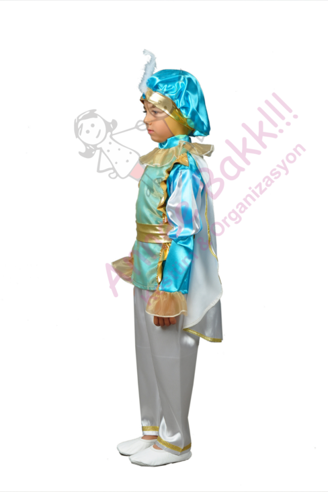 Mavi Başlıklı Prens Kostümü, Mavi Şapkalı Prens Kıyafeti