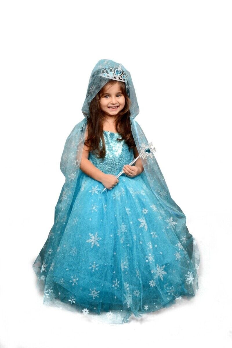 Karlar Kraliçesi Kostümü, Mavi Renk Buzlar Kraliçesi Kostümü