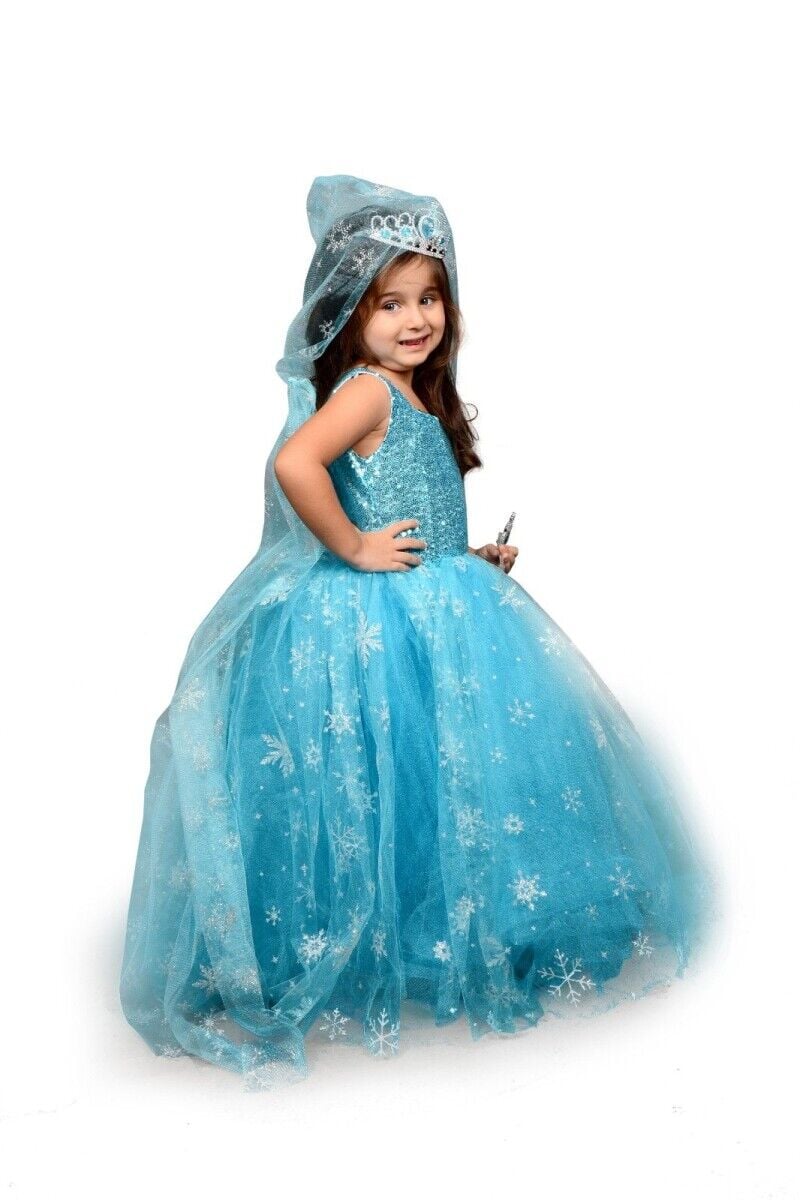 Karlar Kraliçesi Kostümü, Mavi Renk Buzlar Kraliçesi Kostümü