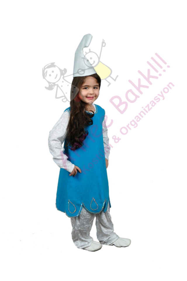Şirine Kostümü, Kız Çocuk Şirin Kostümü, Masalsı Kostümler