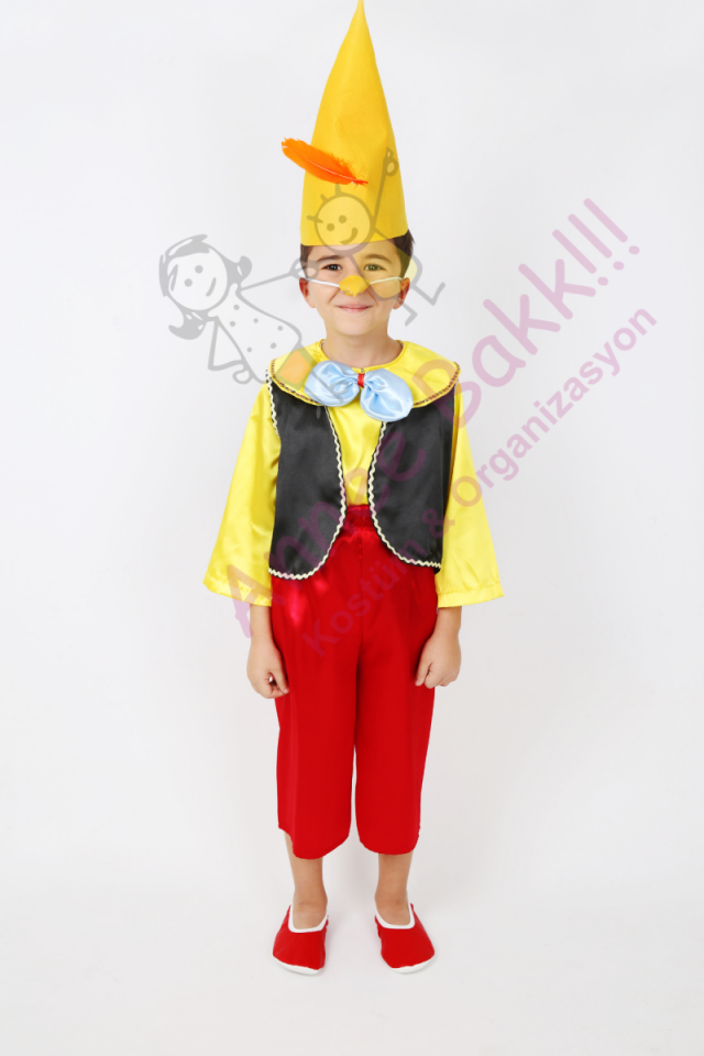 Pinokyo Çocuk Kostümü, Pinokyo Kıyafeti, Masalsı Kostümler