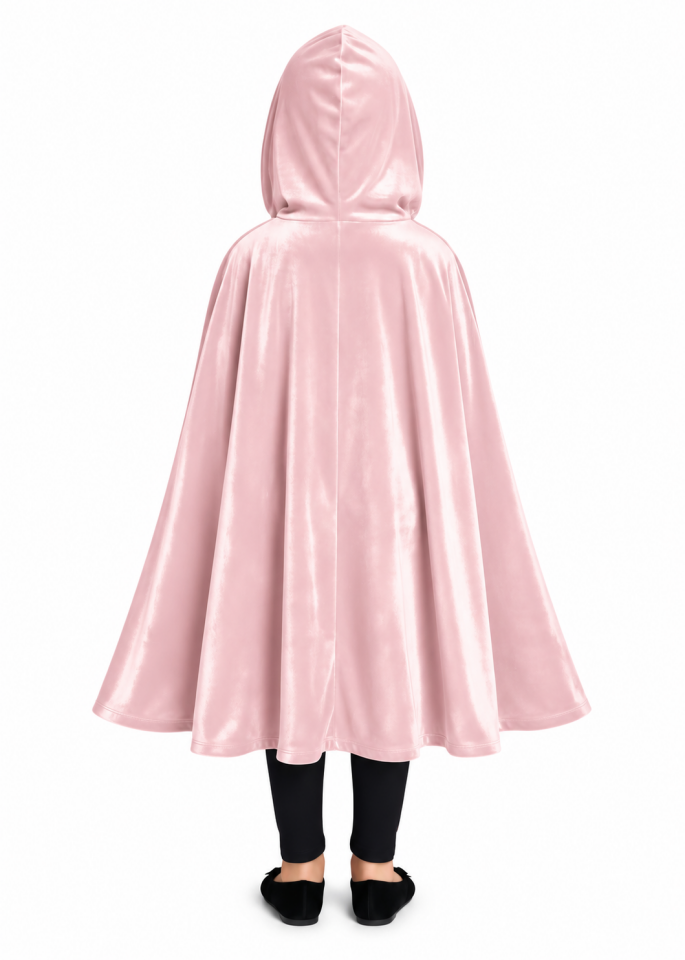 Pembe Kapüşonlu Çocuk Pelerin, Cadılar Bayramı Pelerin