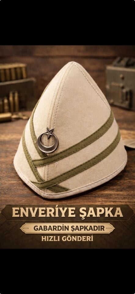 Enveriye Şapkası, Çanakkale Kostümü Aksesuarı, Çanakkale Zaferi Kıyafetleri