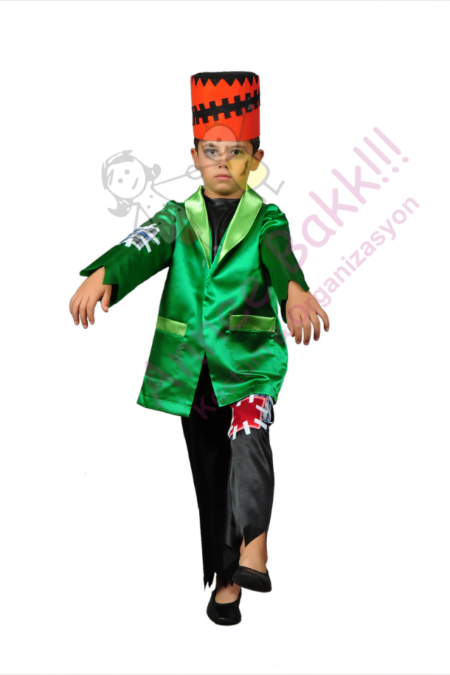 Frankenstein Kostümü, Cadılar Bayramı Çocuk Kostümü, Hızlı Kargo