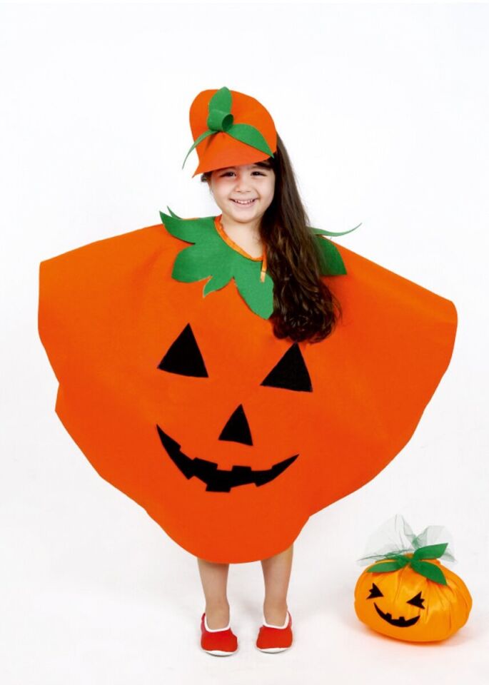 Balkabağı Kostümü Çocuk, Cadılar Bayramı Çocuk Kostümü