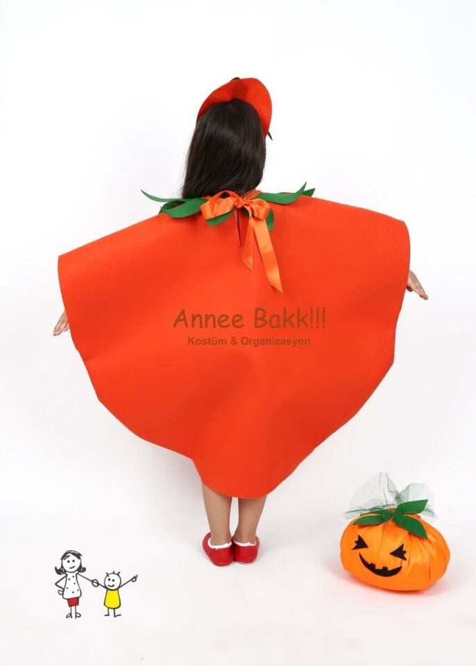 Balkabağı Kostümü Çocuk, Cadılar Bayramı Çocuk Kostümü, Hızlı Kargo