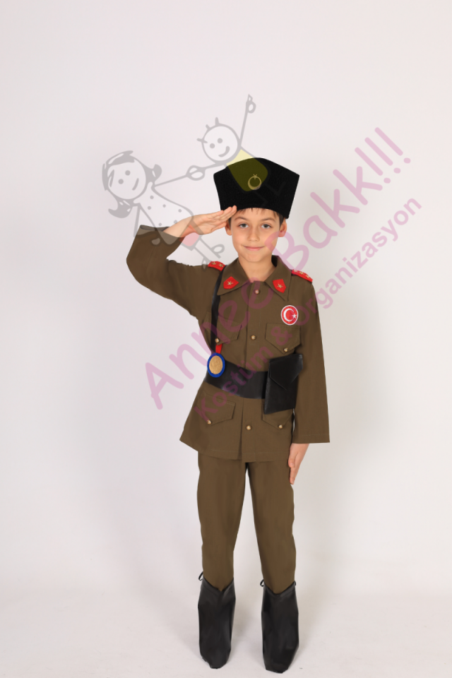 Tarihi Asker Kostümü, Atatürk Çocuk Kostümü, Tiyatro ve Gösteri Kıyafeti
