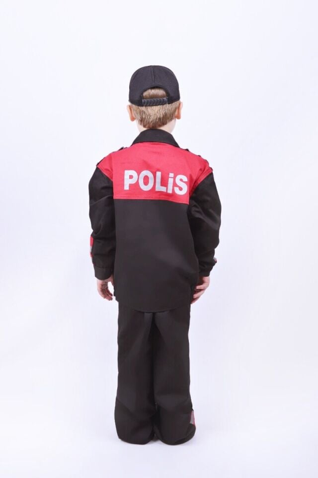 Çocuk Polis Kostümü, Çocuk Polis Kıyafet Seti, Çocuk Meslek Kostüm Setleri