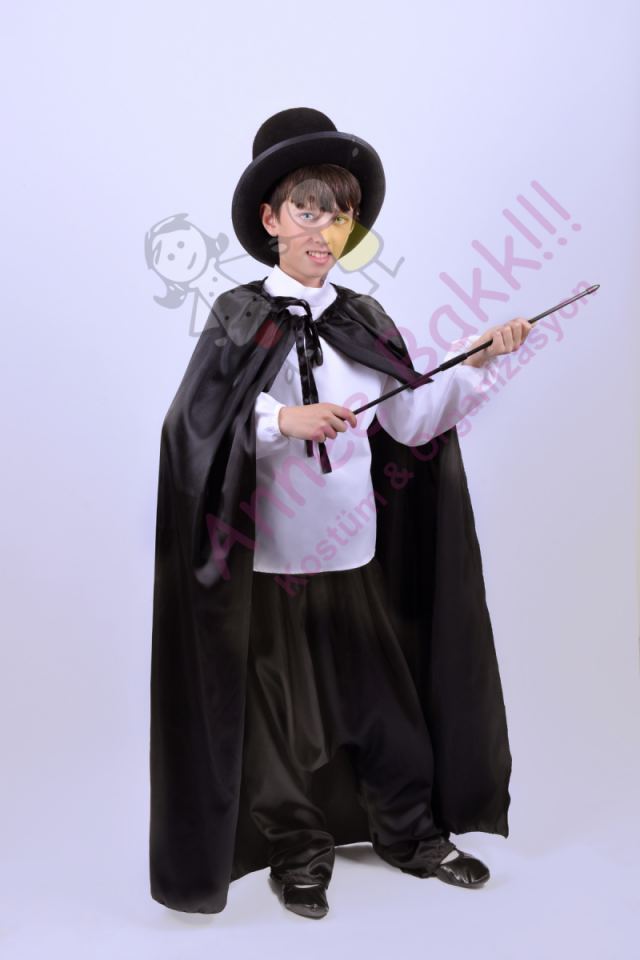 Sihirbaz Kostüm Seti, Çocuklara Özel Sihirbaz Kıyafet Seti