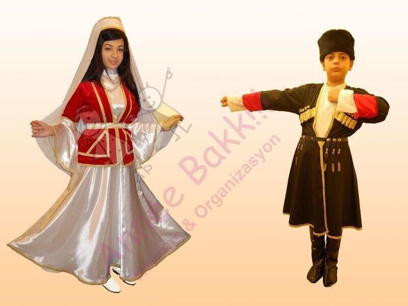 Kafkas Yöresel Kız Kostümü, Kafkas Dans Kostümü