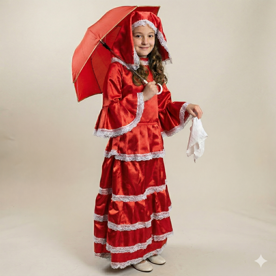 Üsküdarlı Kız Çocuk Kostümü, Nostaljik Üsküdarlı Çocuk Kıyafeti