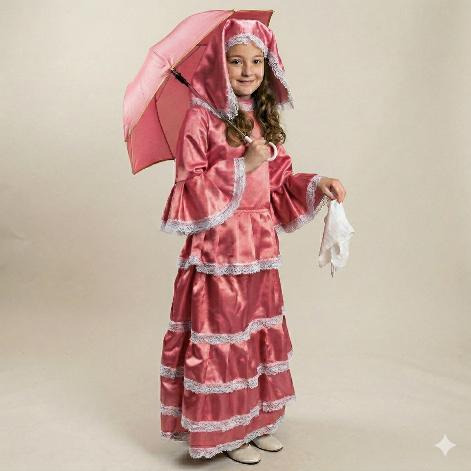 Üsküdarlı Kız Çocuk Kostümü, Nostaljik Üsküdarlı Çocuk Kıyafeti