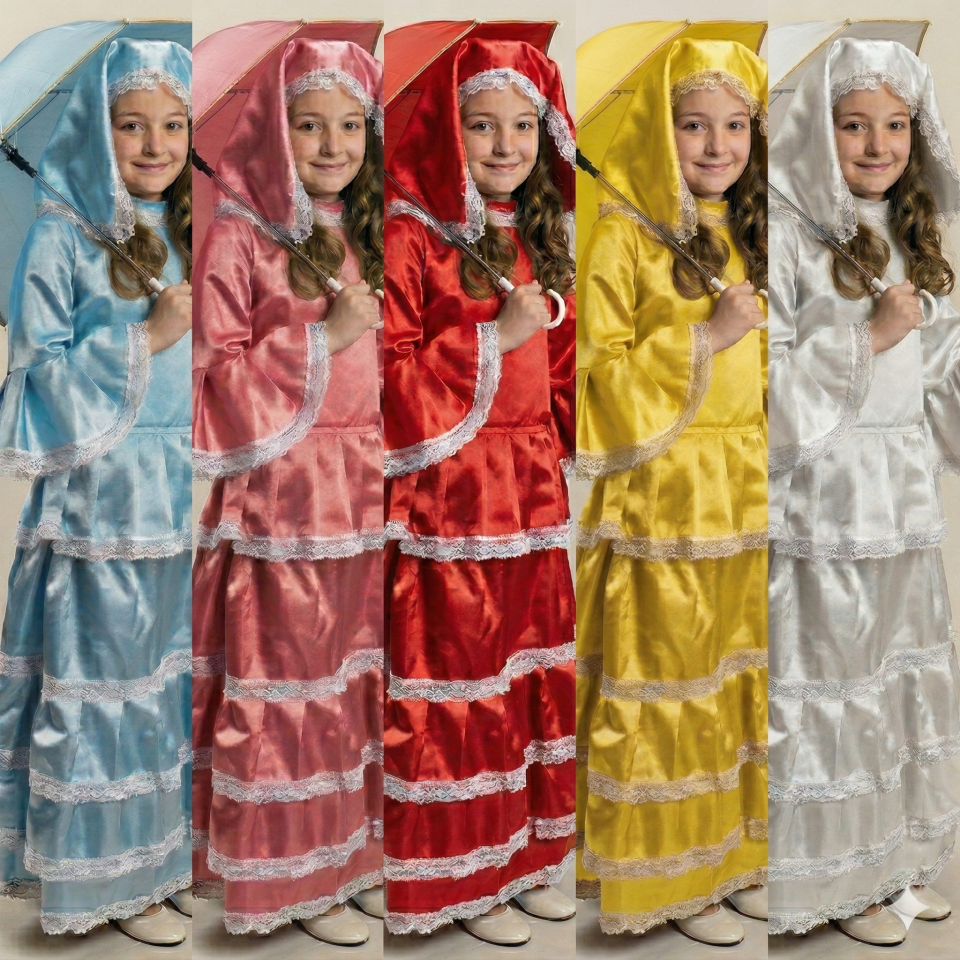 Üsküdarlı Kız Çocuk Kostümü, Nostaljik Üsküdarlı Çocuk Kıyafeti