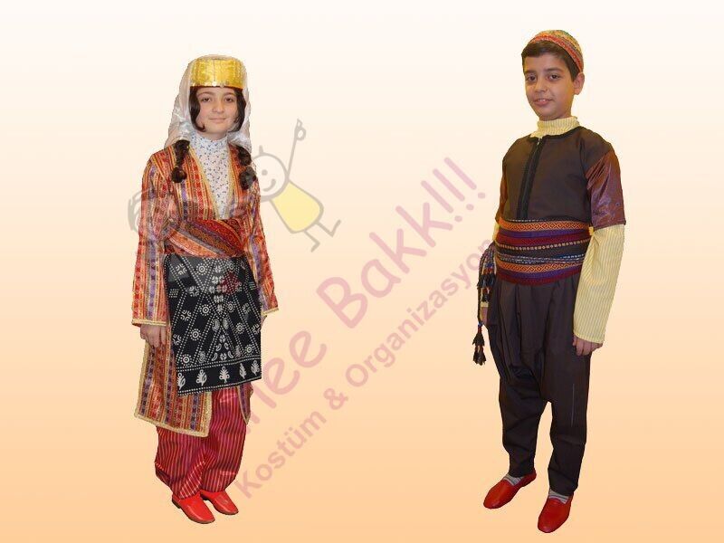 Adıyaman Yöresi Kız  Çocuk Kostümü, Yöresel Adıyaman Kıyafeti