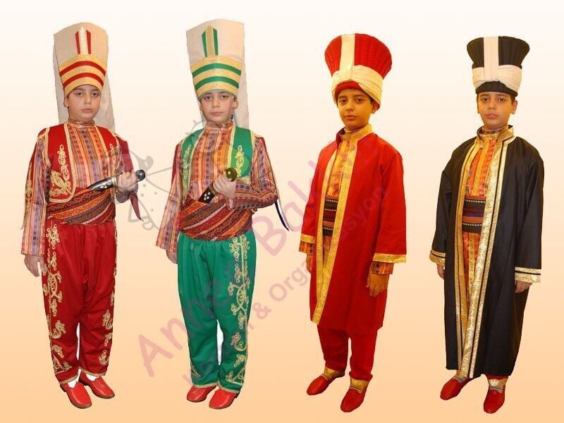 Mehteran Kostümü Cübbeli Takım, Osmanlı Mehter Takımı Kostümü, Tarihi Kiralık Kostümler