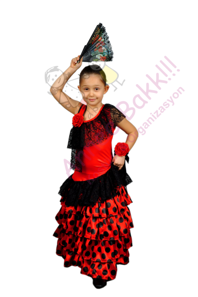 Roman-Çingene Kız Kostümü, Roman Kız Çocuk Kıyafeti