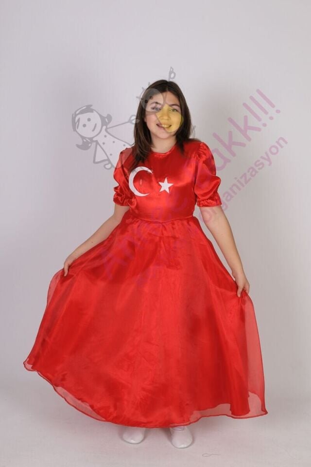 Milli Bayram Çocuk Kostümleri, Türk Bayrağı Model Çocuk Kıyafeti