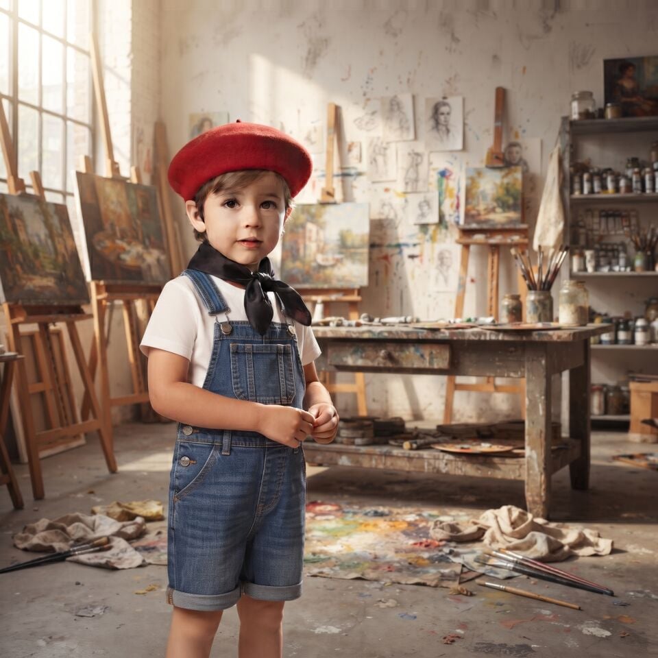 Çocuk Ressam Aksesuar Seti, Çocuk Meslek Kostümleri