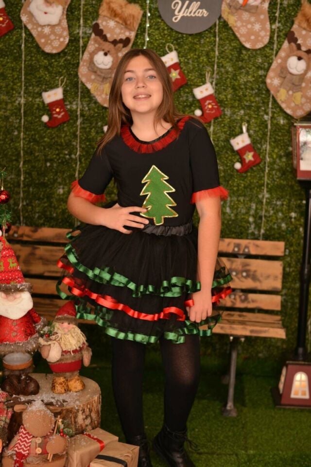 Yeni Yıl Çam Ağacı Kız Çocuk Kostümü, Yılbaşı ve Noel Kostümleri