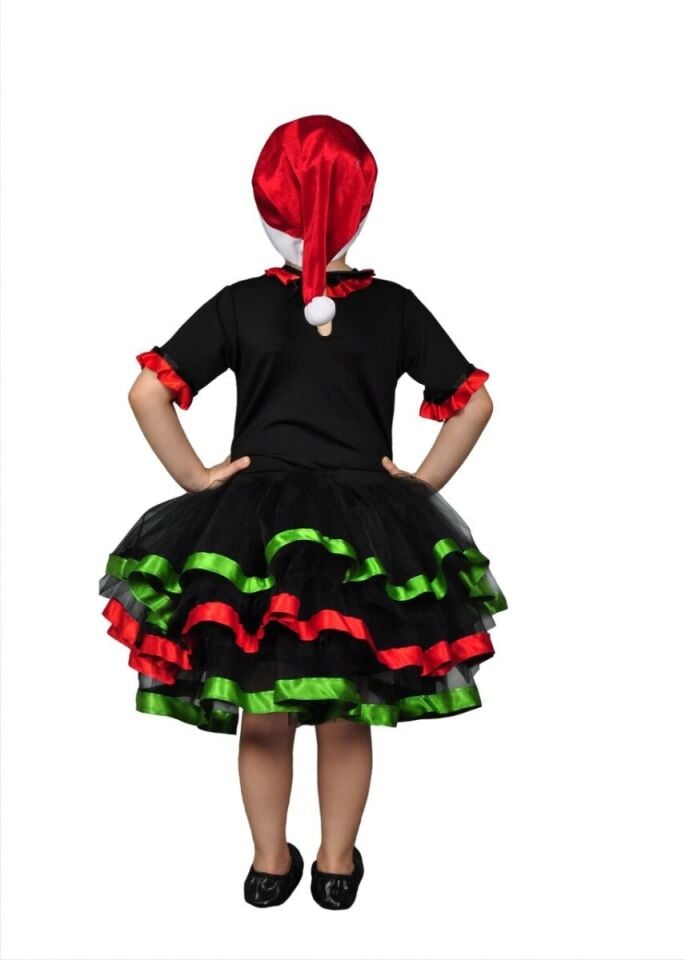 Çam Ağacı Baskılı Tütü Kostüm, Yeni Yıl Kostümleri, Çam Ağacı Noel Kıyafeti