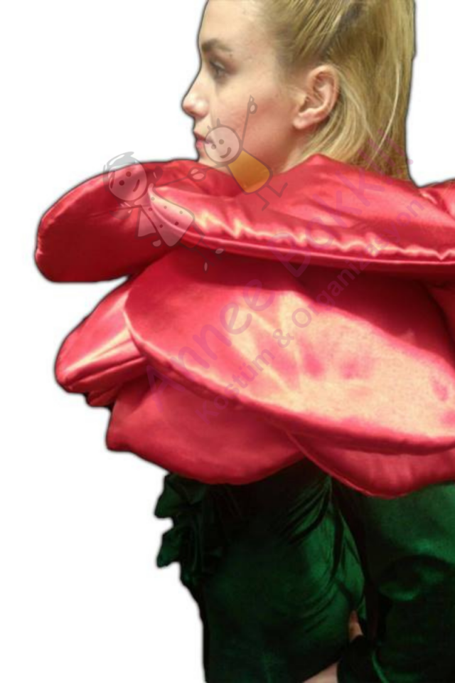 Gül Kostümü, Yetişkinler İçin Maskot Gül Kostümü