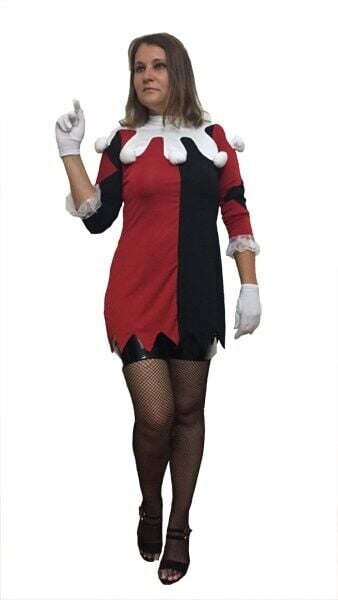 Yetişkin Kadın Joker Kostümü, Cadılar Bayramı Joker Kostümü