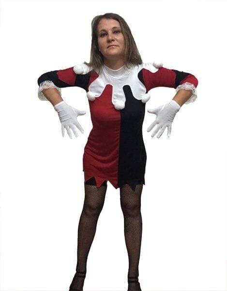 Yetişkin Kadın Joker Kostümü, Cadılar Bayramı Joker Kostümü