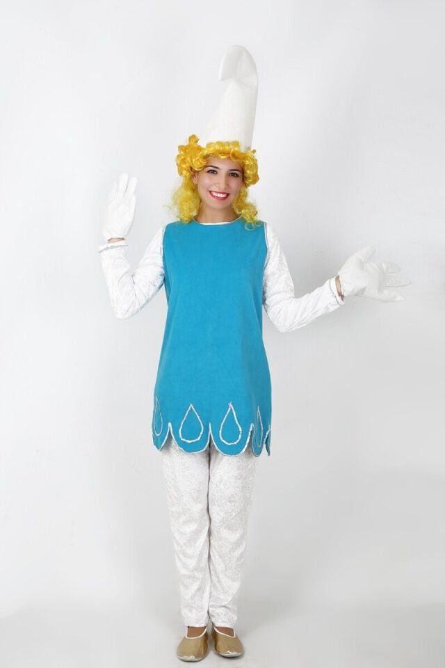 Şirin - Şirine Kostümü, Yetişkin Şirine Kostümü, Karakter Kostümleri