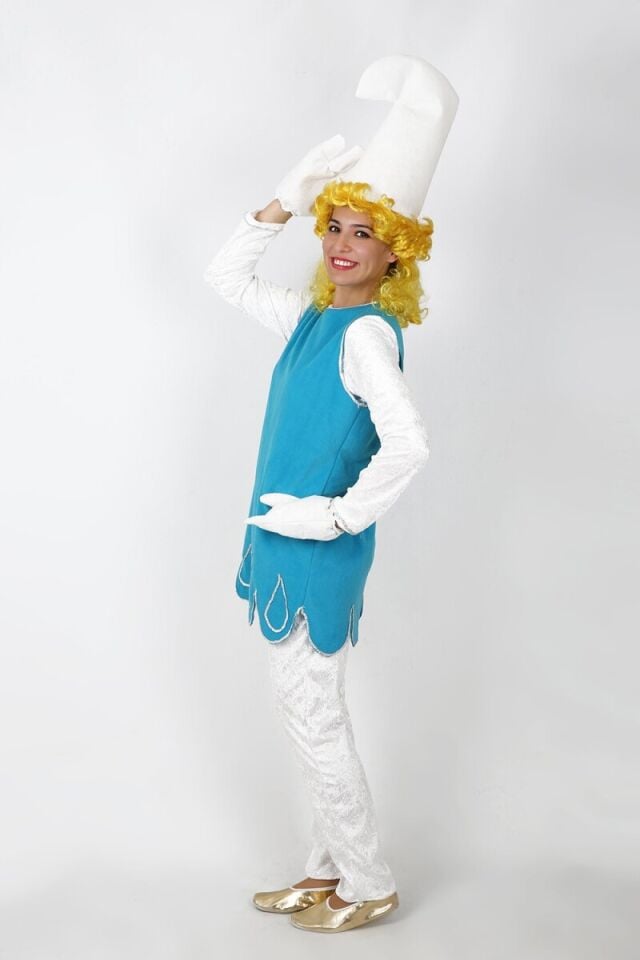 Şirin - Şirine Kostümü, Yetişkin Şirine Kostümü, Karakter Kostümleri