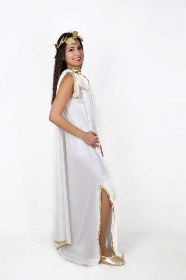 Tarihi - Romalı Kadın Kostümü, Athena Kadın Kıyafeti, Tarihi Kostümler