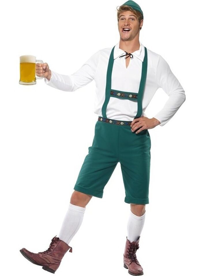 Almanya Temalı Erkek Kostüm, Bavyera Temalı Oktoberfest Kıyafeti