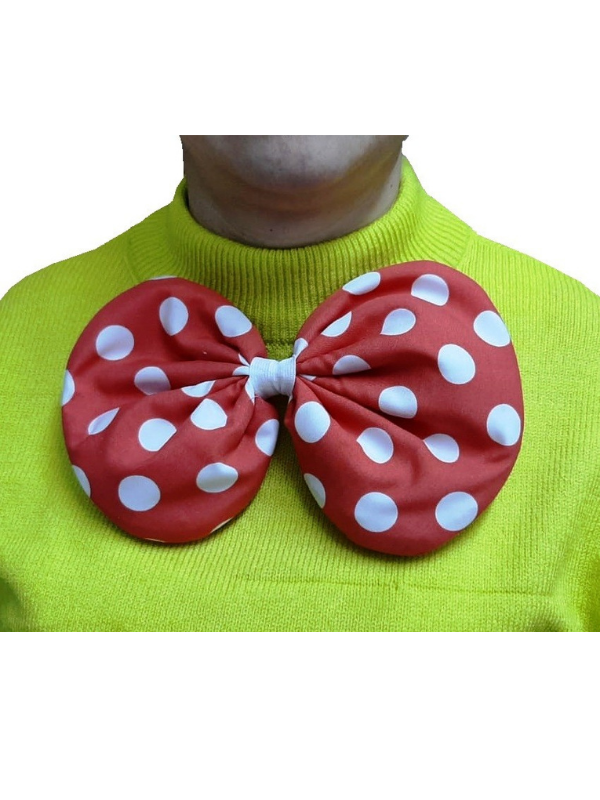 Puantiye Baskılı Palyaço Papyon, Palyaço Kostüm Aksesuarları