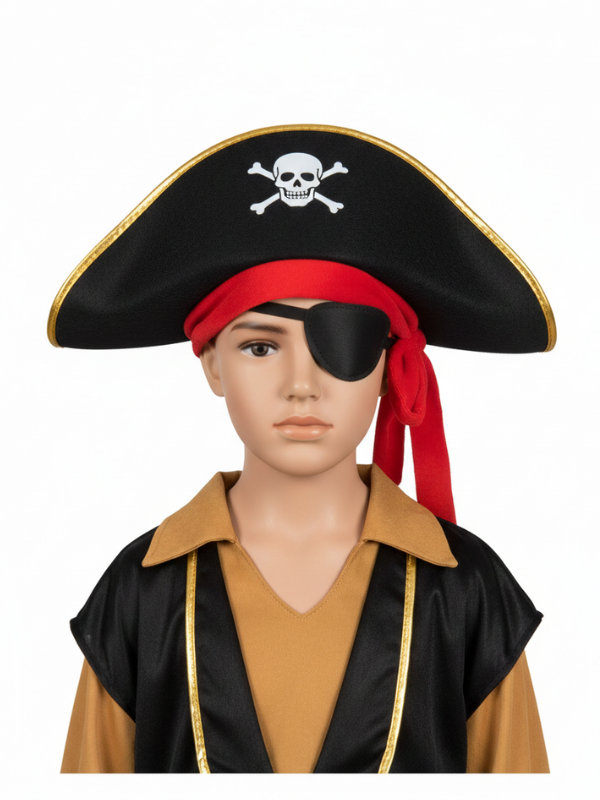 Çocuk Korsan Jack Sparrow Şapkası, Kostüm Aksesuarları