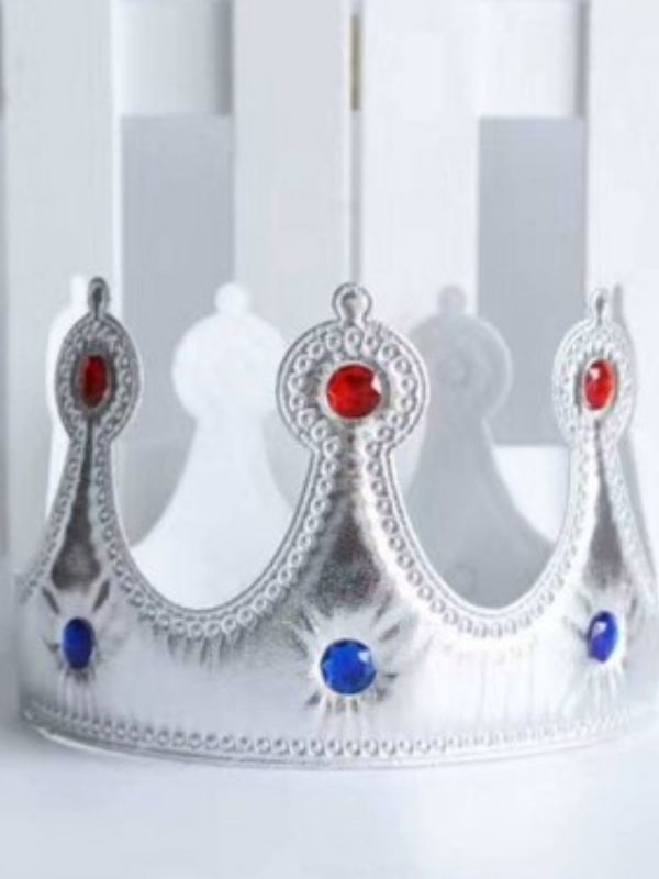 Gümüş Renk Çocuk Kral Tacı, Kostüm Aksesuarları