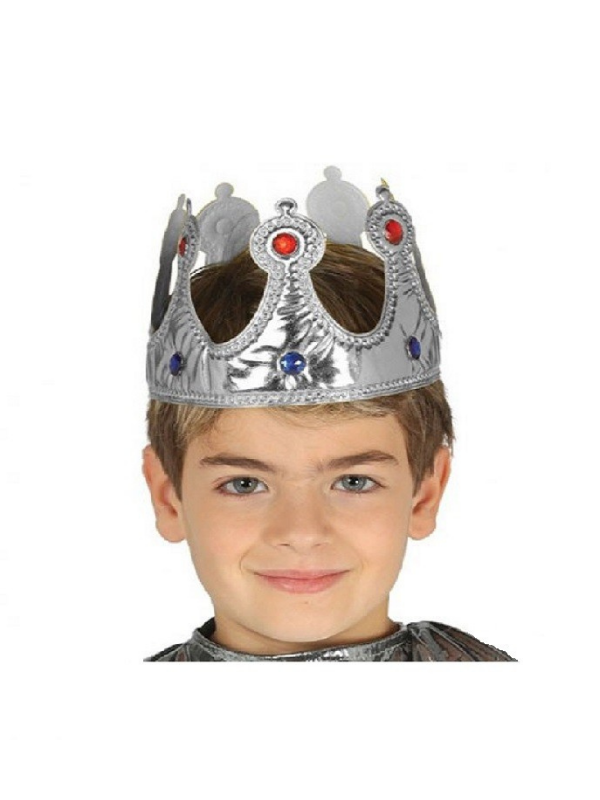 Gümüş Renk Çocuk Kral Tacı, Kostüm Aksesuarları