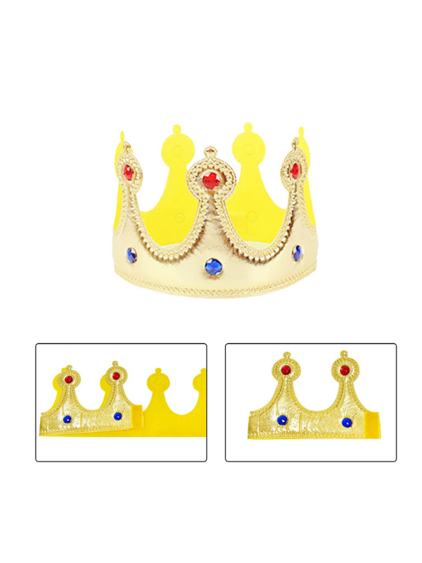 Gold Renk Çocuk Kral Tacı, Kostüm Aksesuarları