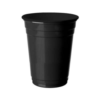 Siyah Plastik Meşrubat Bardağı 8'li