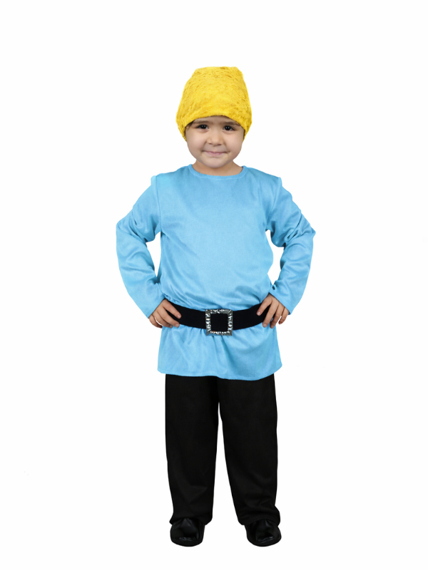 Mavi Renk Yedi Cüceler Kostümü, Pamuk Prenses ve Yedi Cüceler Kostümü