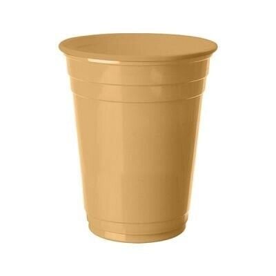 Altın Plastik Meşrubat Bardağı 8'li