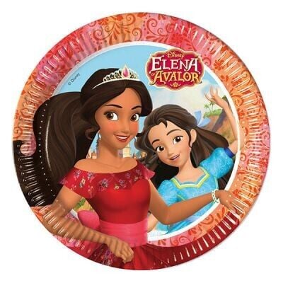 Prenses Elena Kağıt Tabak 23cm 8'li