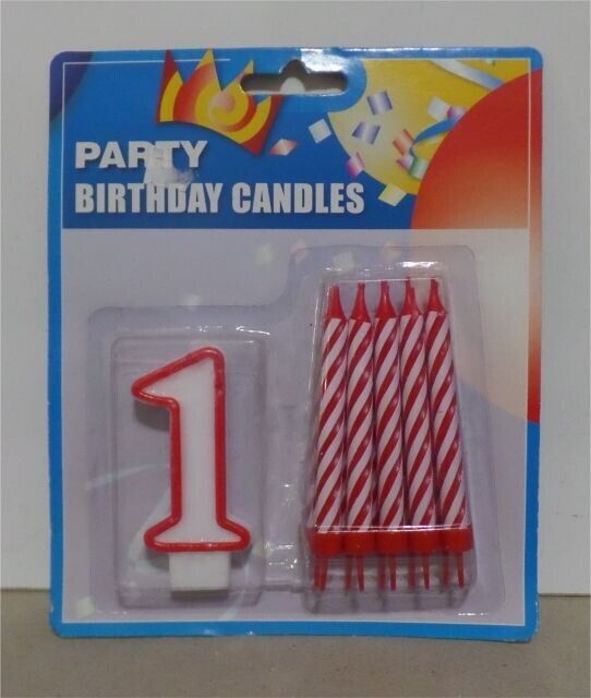 Doğum Günü Mumu 1 Yaş 8'li Paket