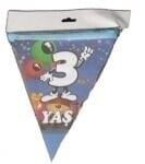 3. Yaş Üçgen Bayrak Seti