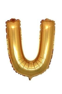 U Harf Folyo Balon Gold