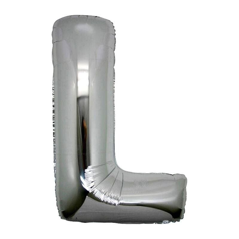 L Harf Folyo Balon Gümüş