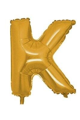 K Harf Folyo Balon Gold